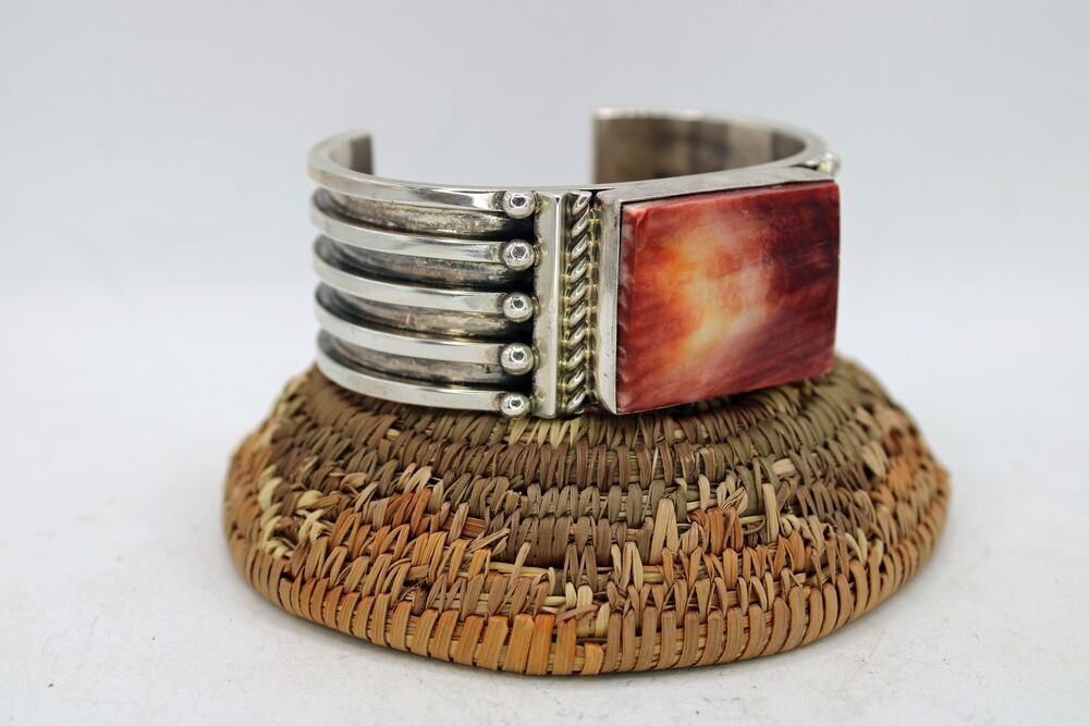 Elouise Kee Sterling Silver Spiny Oyster Cuff Bracelet